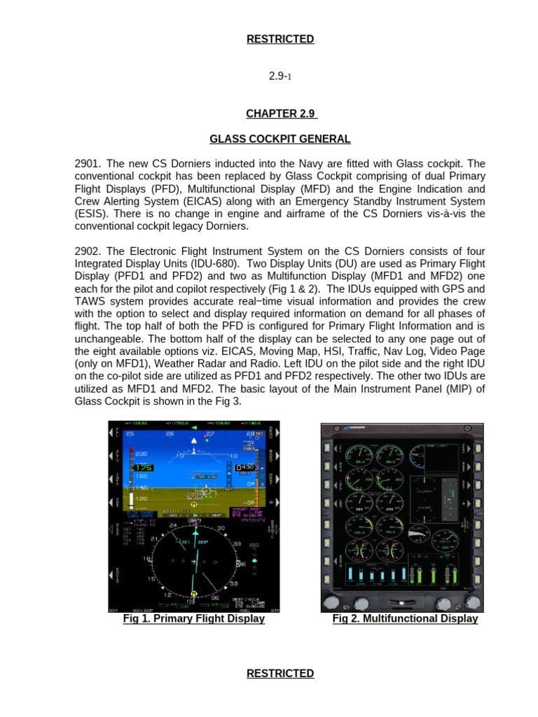 Glass Cockpit Overview for CS Dorniers | PDF | Cockpit | Aviation
