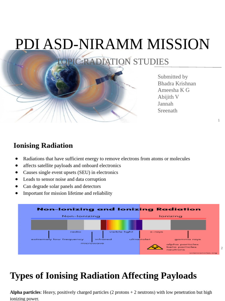 Ionizing Radiation Effects on Satellites | PDF | Radiation | Absorbed Dose