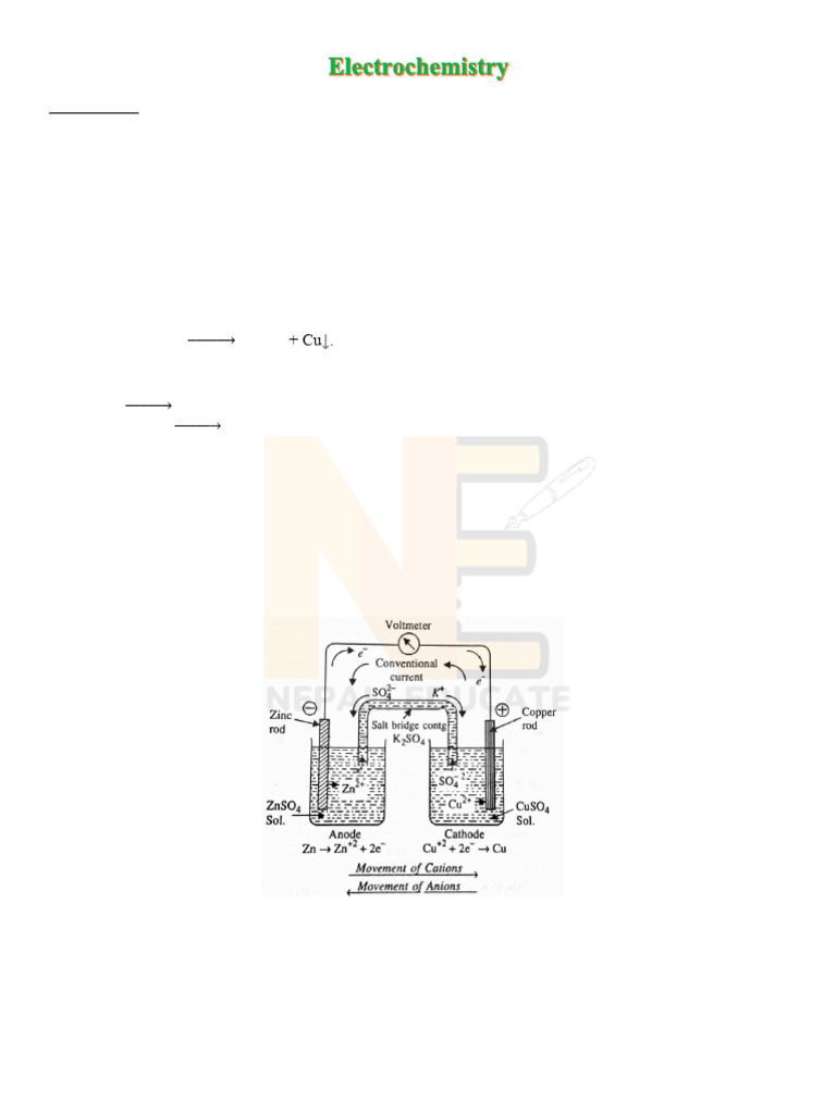 Understanding Electrochemical Cells | PDF | Redox | Electrochemistry