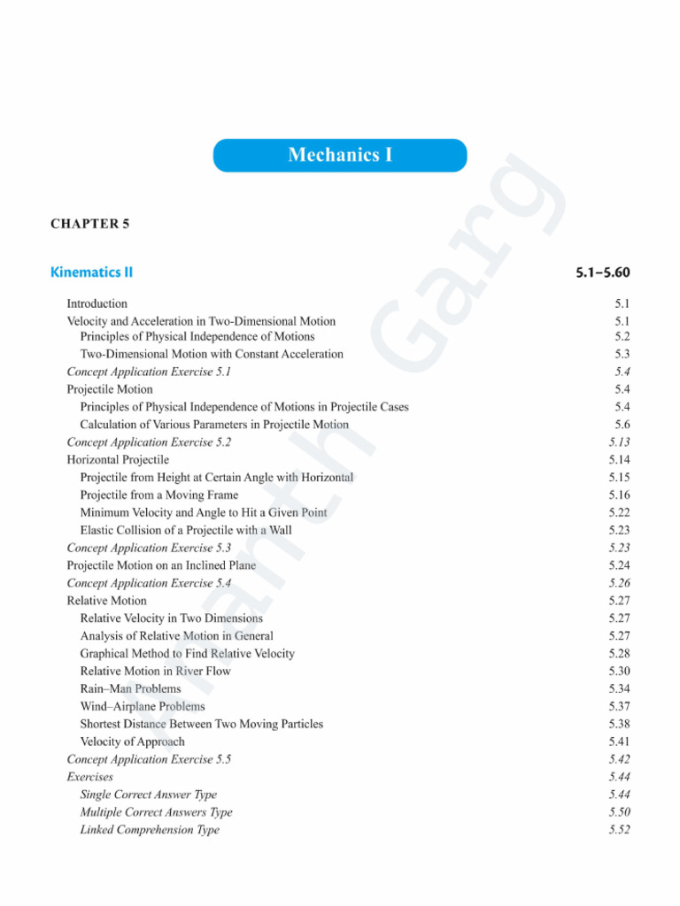 Kinematics II | PDF