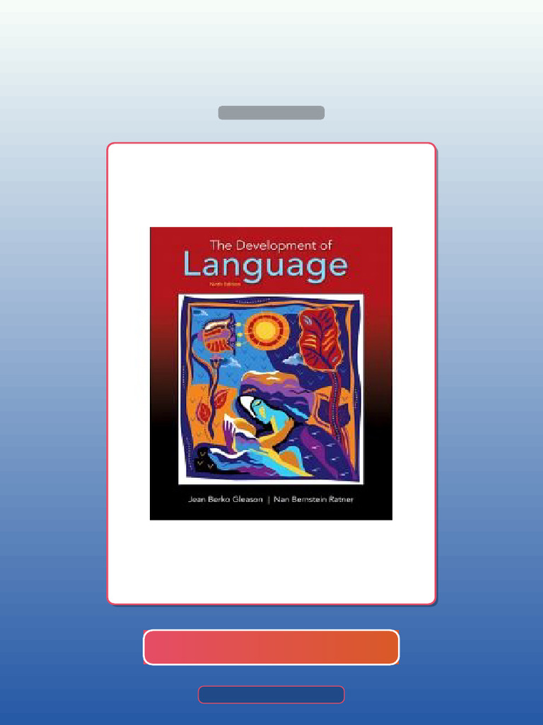 Test Bank for the Development of Language 9th Edition by Gleason | PDF ...