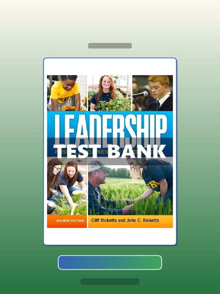 Test Bank for Leadership 4th Edition Ricketts | PDF | Science | Textbook
