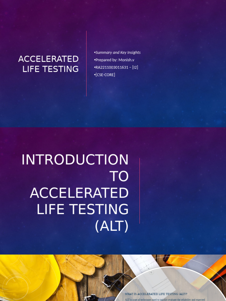 Accelerated Life Testing Overview | PDF | Reliability Engineering ...