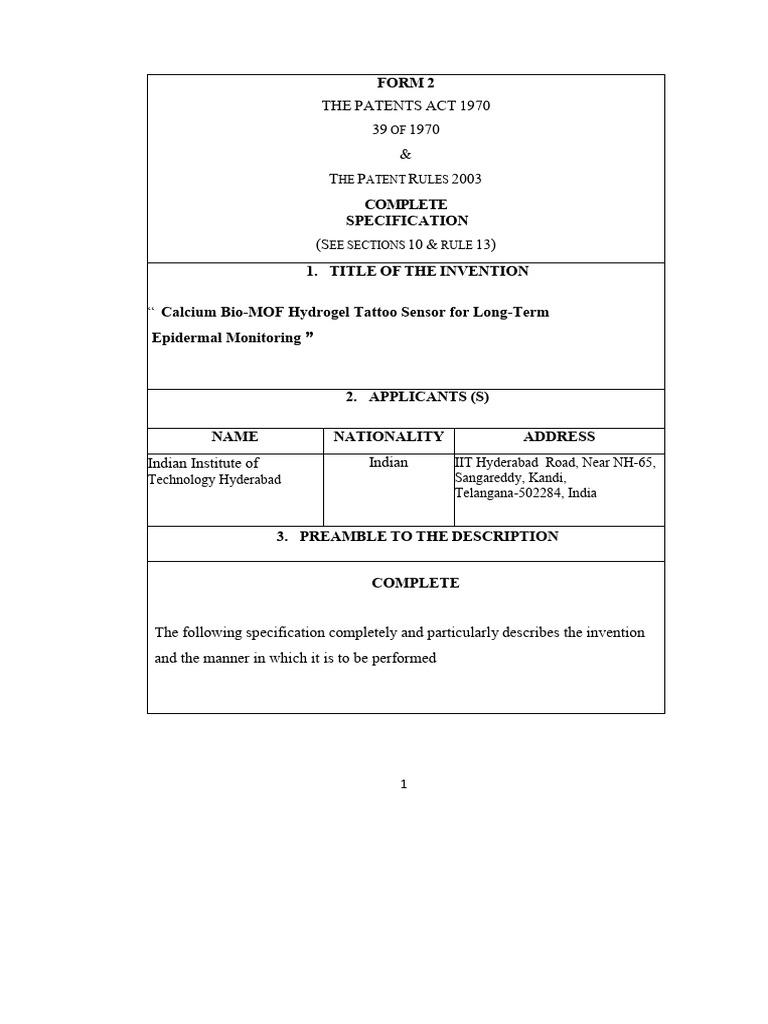 form 2 sample aparutus | PDF | Biosensor | Chemical Substances