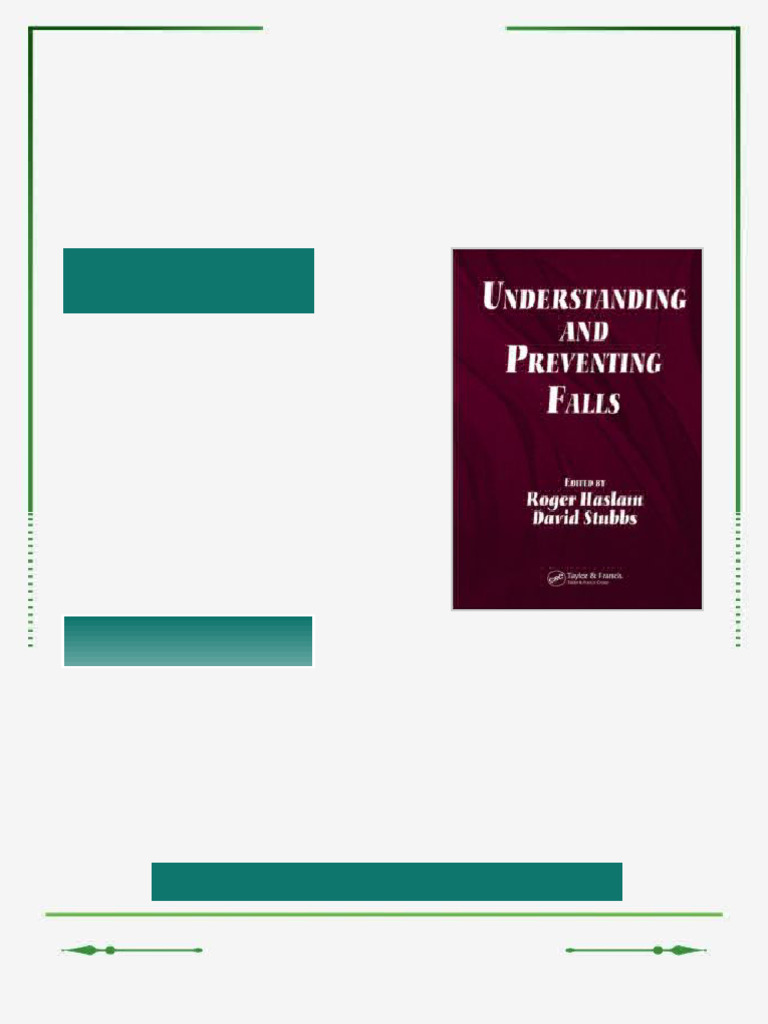 Understanding and Preventing Falls An Ergonomics Approach 1st Edition ...