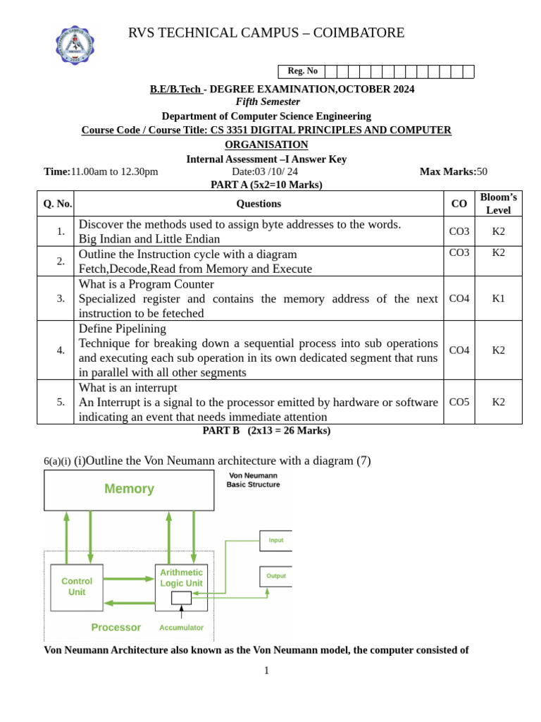 DPCO IT1 ANSWER KEY | PDF | Assembly Language | Central Processing Unit
