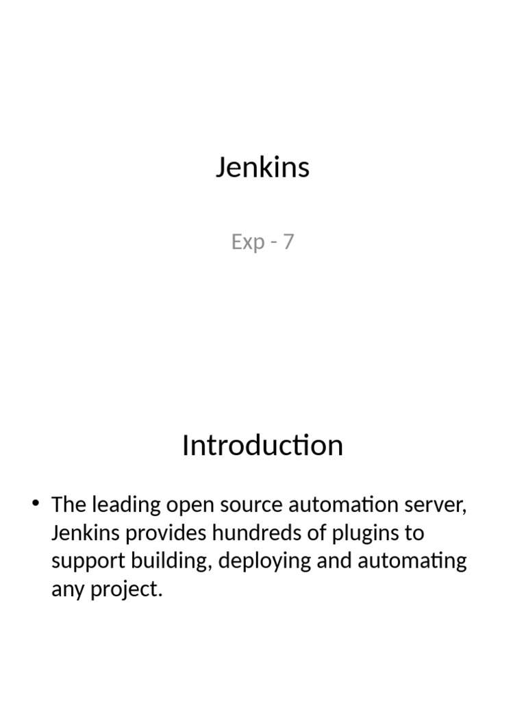 Install Jenkins on Windows Guide | PDF | Java (Software Platform ...