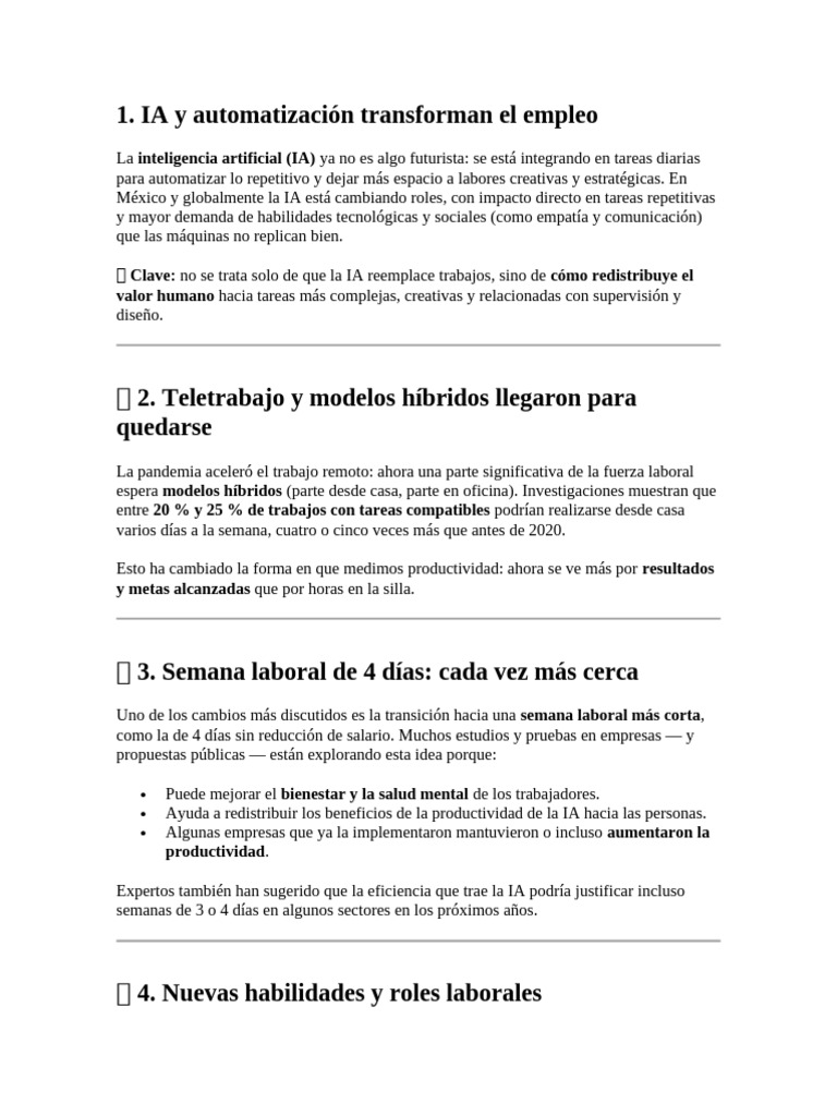 El Futuro Del Trabajo | PDF | Inteligencia artificial | Inteligencia ...