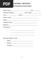 Class Register Template for Teachers | PDF