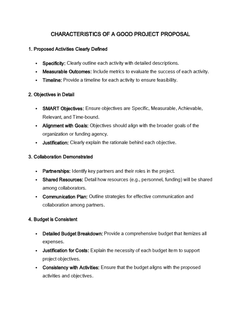 Key Traits of Effective Project Proposals | PDF | Budget | Regulatory ...