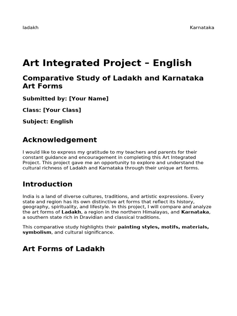 Art Integrated English | PDF | Bhakti | Vishnu