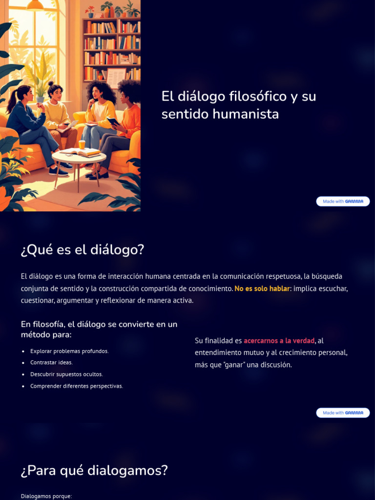 1 El Dialogo Filosofico y Su Sentido Humanista (1)_092143 (1) | PDF ...