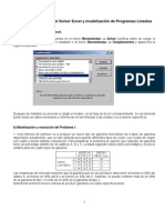 Como Resolver en Excel Solver
