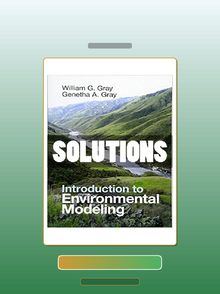 Test Bank for Solutions Introduction to Environmental Modeling 1 Ed ...