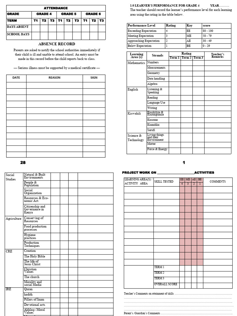 Grade 4 Learner Performance Report | PDF | Islamic Ethics | Learning