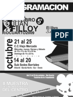 Programa Feria Del Libro Rio Cuarto 2009