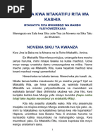 Novena Ya MT Rita Wa Kashia Ya Saa 15 | PDF