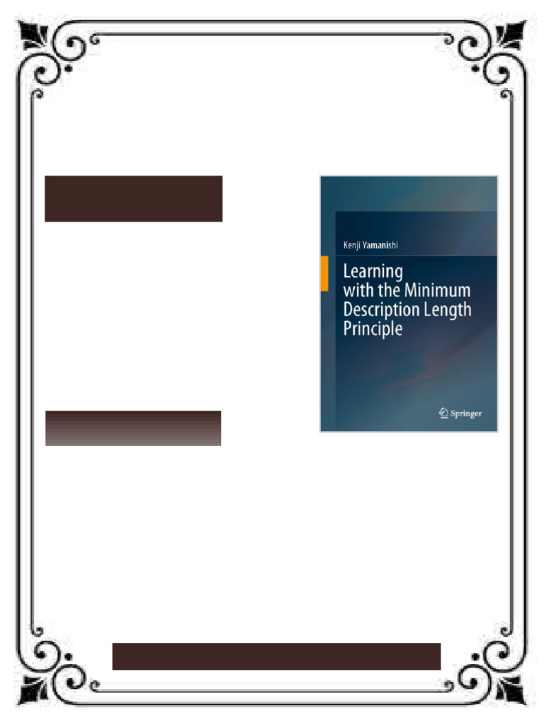 Learning with the Minimum Description Length Principle 1st Edition ...