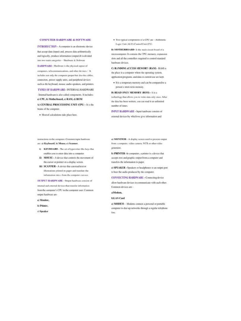 Basic Computer | PDF