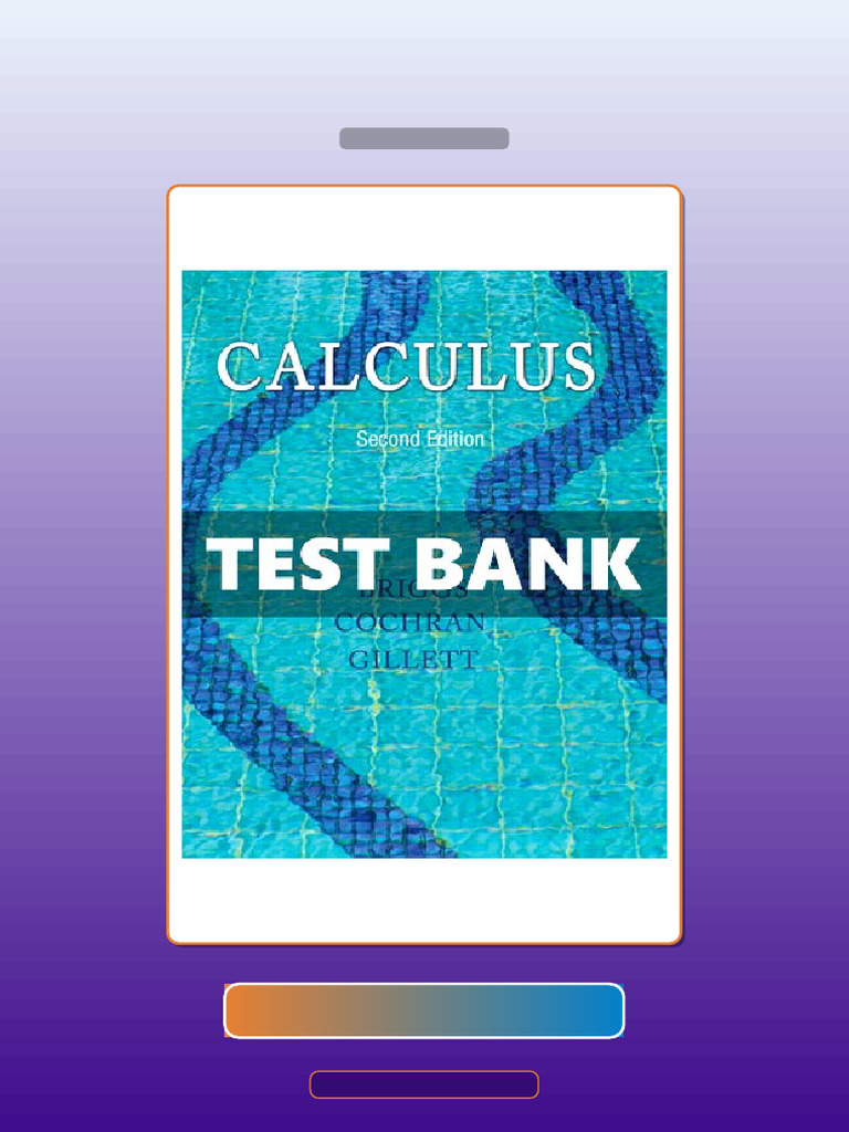 Test Bank for Calculus 2 Ed Briggs | PDF | Science | Learning
