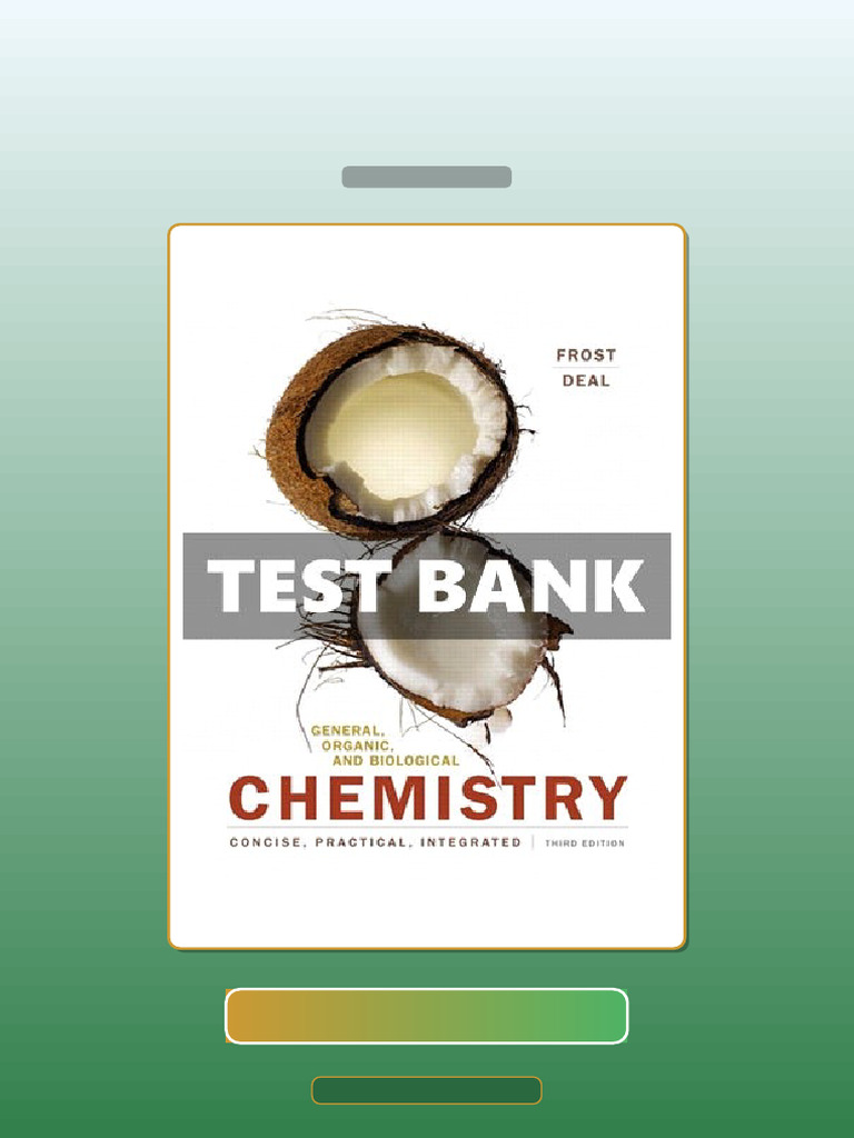 Test Bank for General Organic and Biological Chemistry 3rd Edition ...