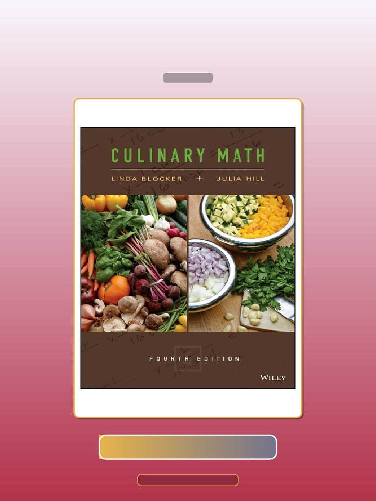 Test Bank for Culinary Math 4th Edition Linda Blocker | PDF ...