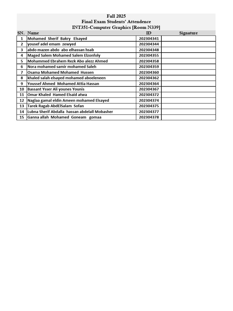 INT351 Computer Graphics G1-1 | PDF