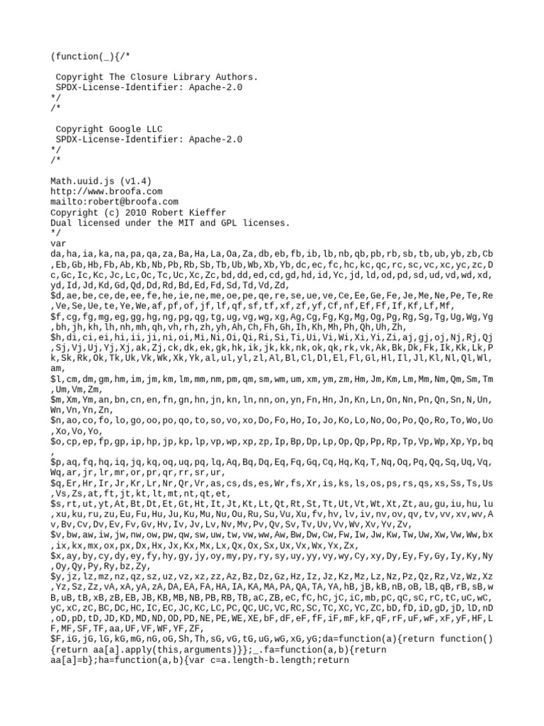 Math.uuid.js Library Overview | PDF | Theory Of Computation | Arithmetic