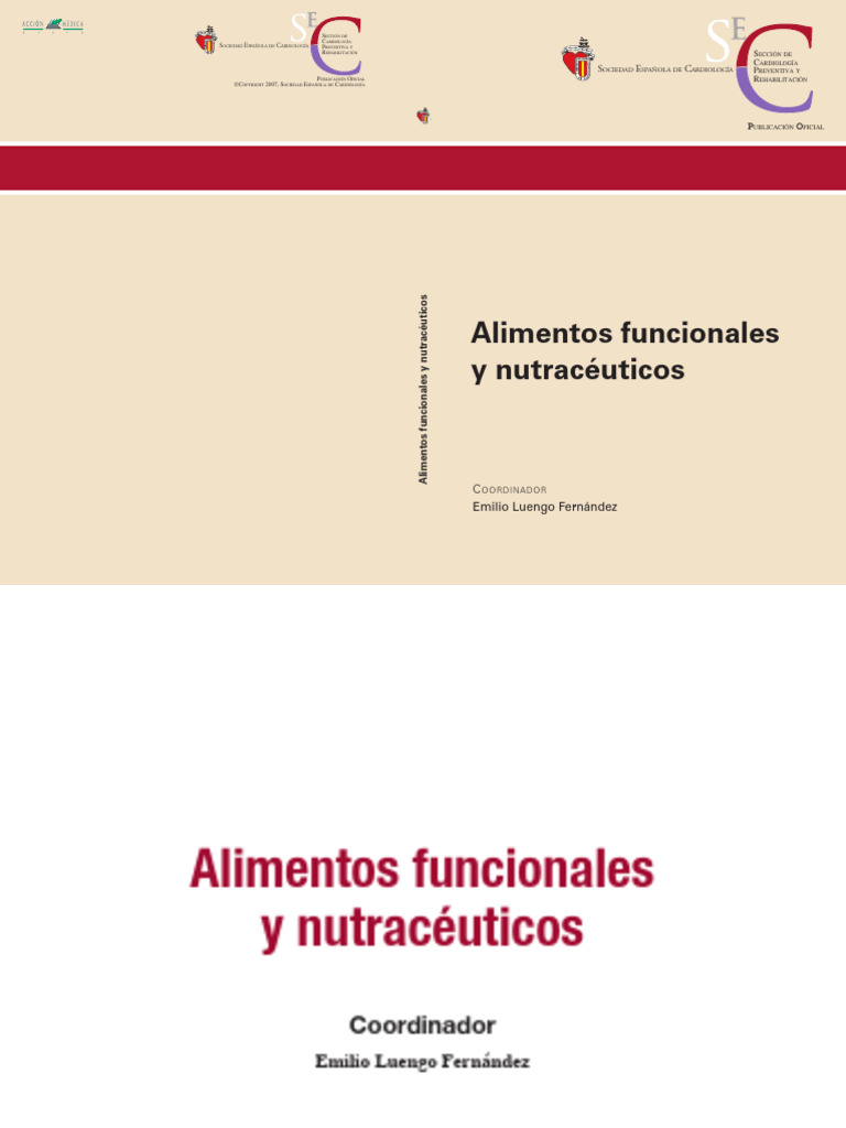 Alimentos funcionales y nutrace-uticos | PDF | Alimentos | Comida funcional