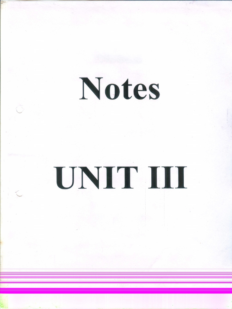 Unit 3 Notes I | PDF