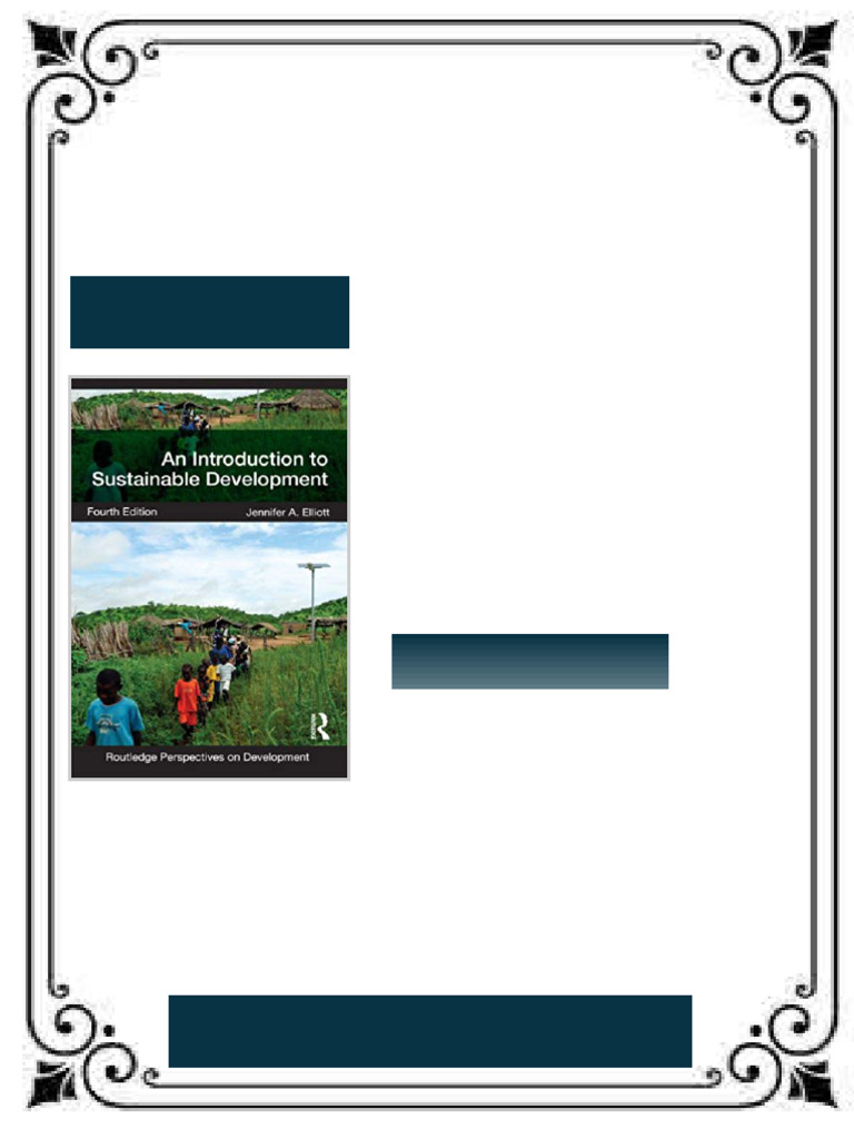 (eBook PDF) An Introduction to Sustainable Development 4th Edition ...
