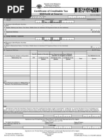 Certificate of Creditable Tax Withheld | PDF | Value Added Tax | Taxes