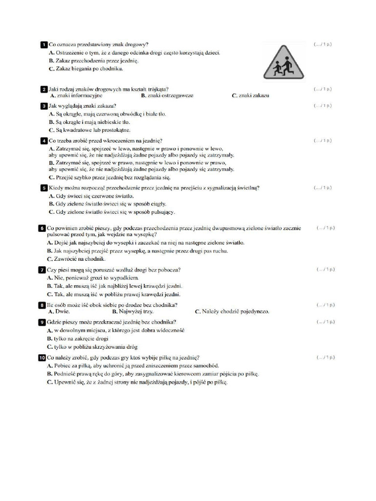 Sprawdzian Technika 1 Klasa 4 | PDF