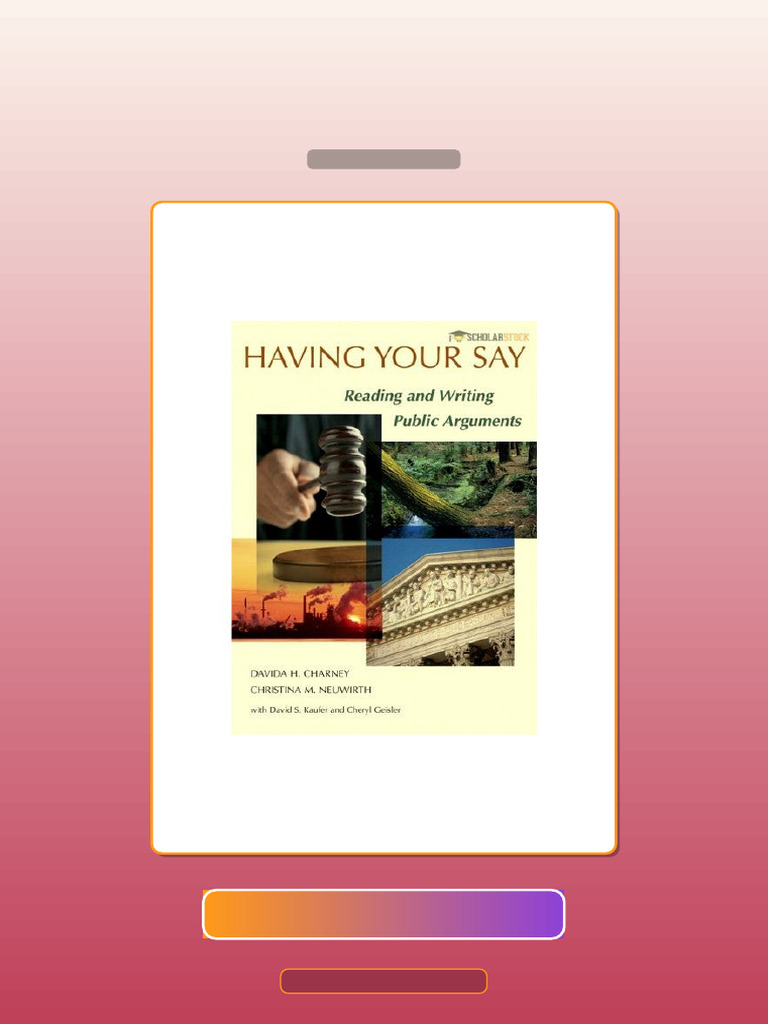Test Bank for Having Your Say 0321122305 | PDF | Multiple Choice ...