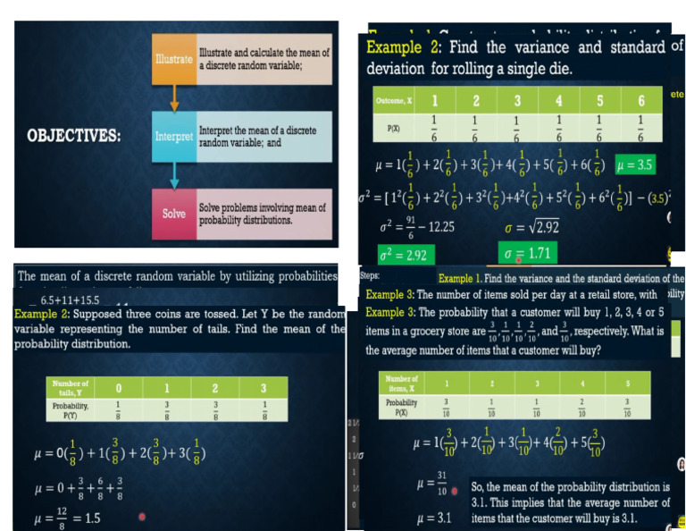 Mean & Variance | PDF