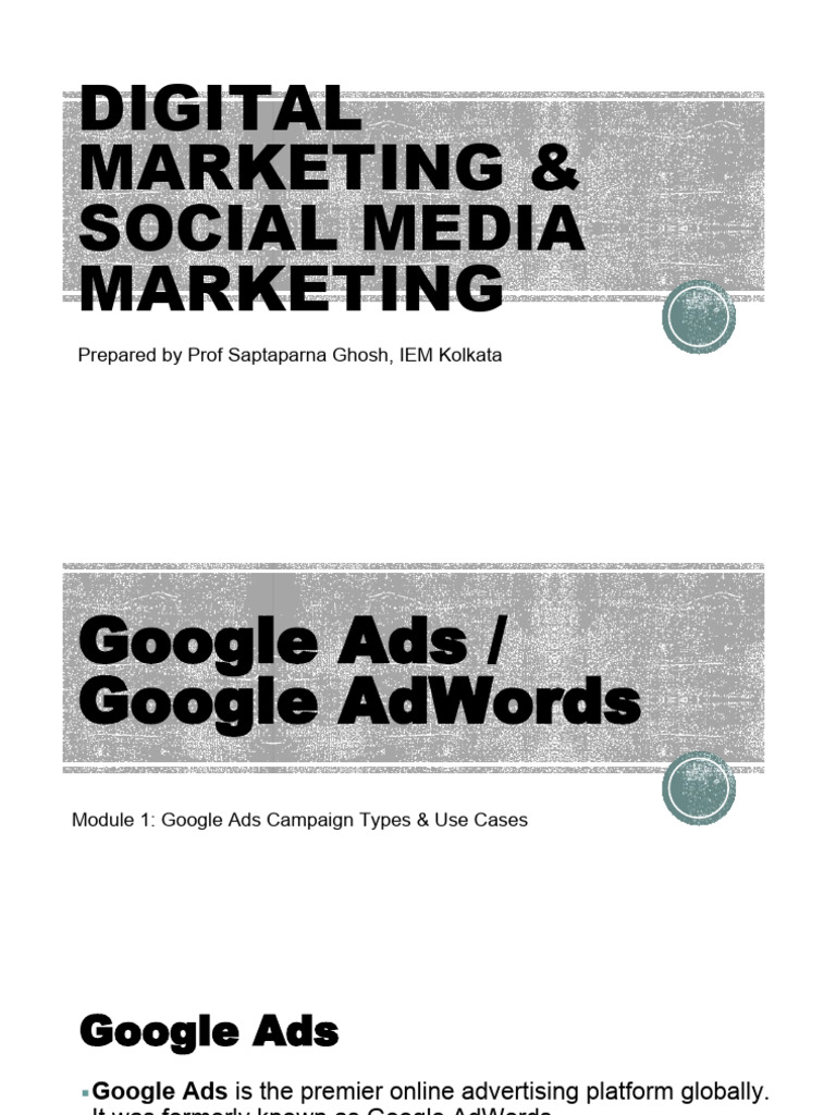 Google Ads Campaign Types Explained | PDF | Advertising | Search Engine ...