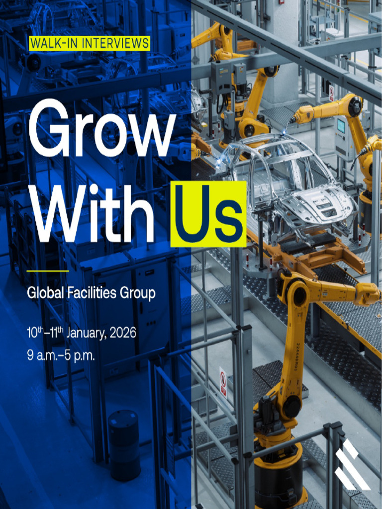 Global Facilities Group Walkin 10-11th Jan 2026 | PDF