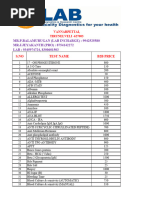 Laguna Diagnostic Center Price List | PDF | Medical Specialties ...