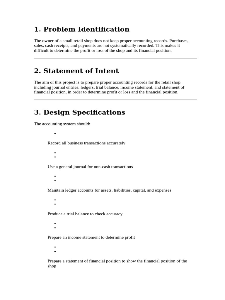 accounts project | PDF | Bookkeeping | Debits And Credits