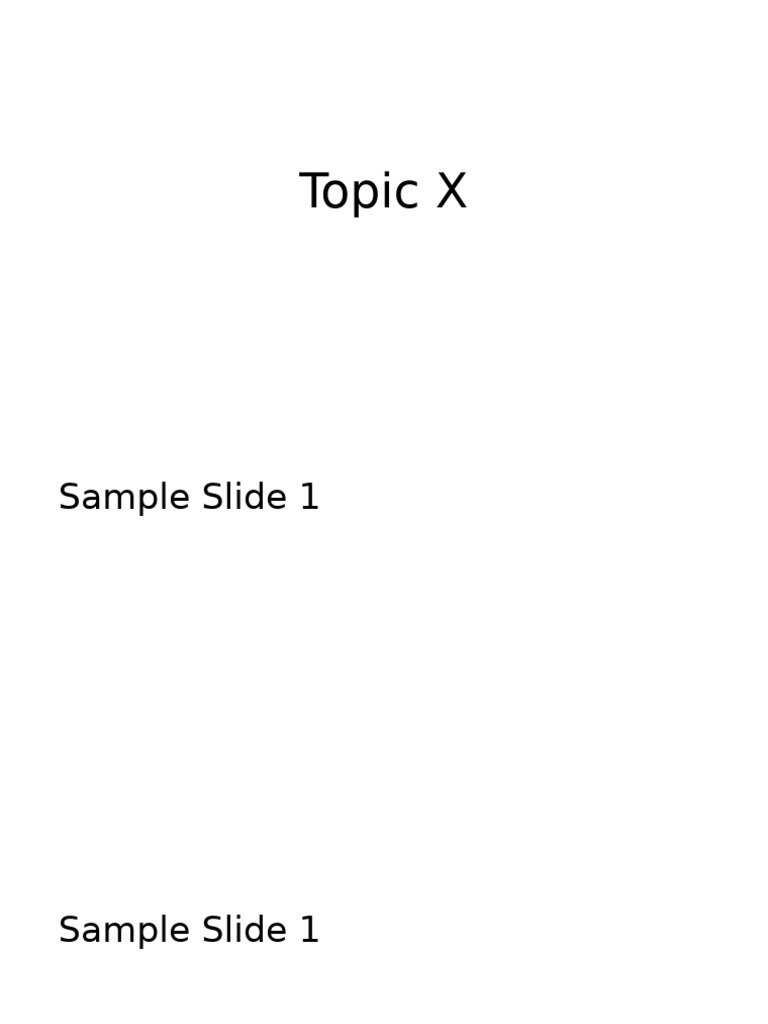 Topic X | PDF
