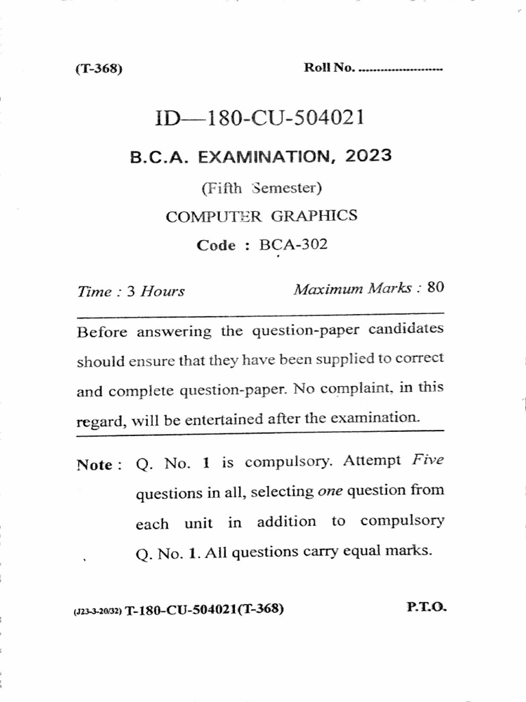 Computer Graphics 5th | PDF