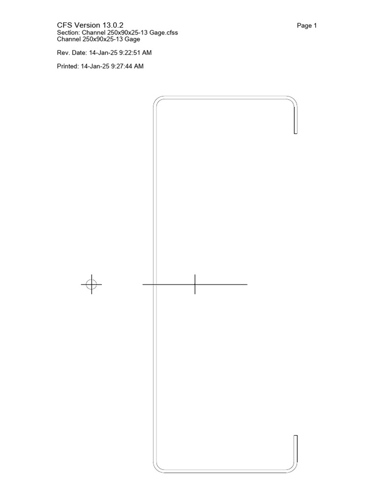 Channel 250x90x25-13 Gage Analysis | PDF | Strength Of Materials ...