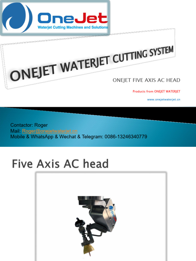 Onejet Five Axis Ac Head | PDF