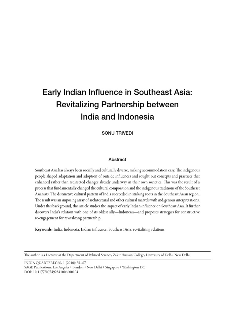 Indian Influence on Southeast Asia | PDF | Java | Indonesia