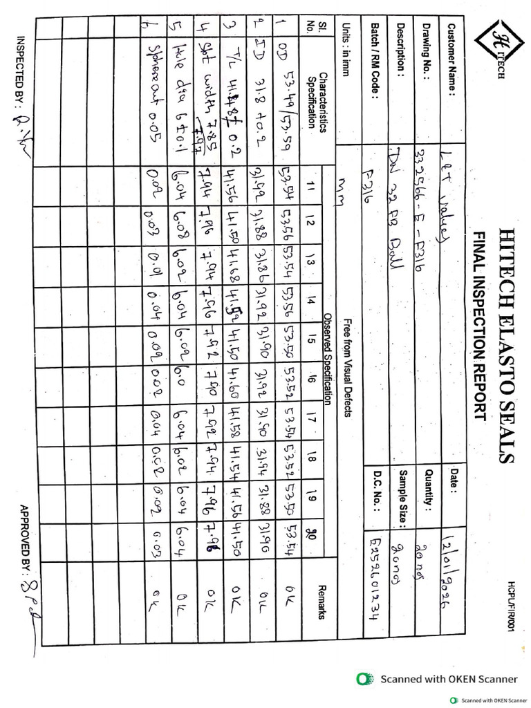 Final Inspection Report | PDF