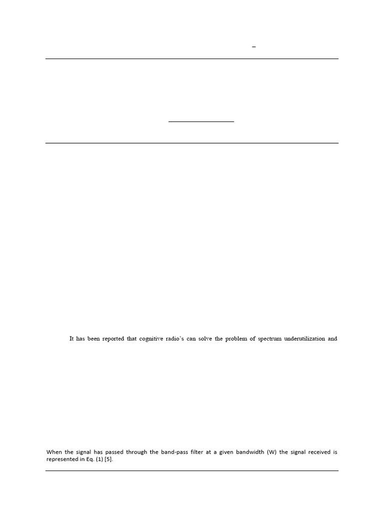 Energy Detection Algorithm in MATLAB | PDF | Signal To Noise Ratio ...