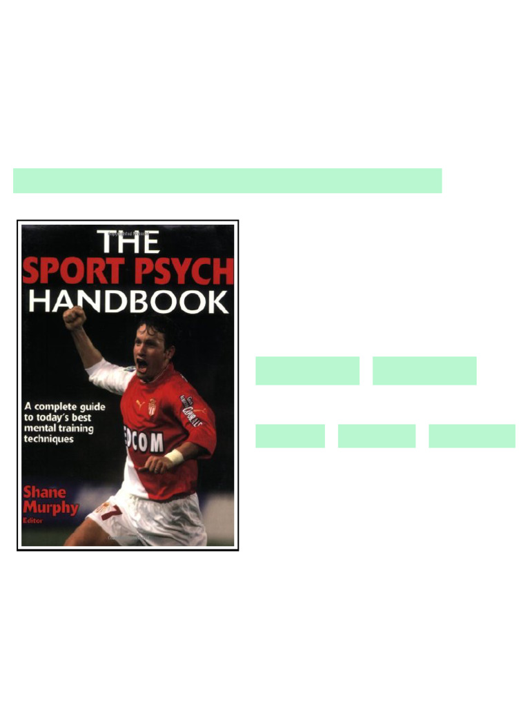 The Sport Psych Handbook 1st Edition Shane Murphy No Waiting Time | PDF ...