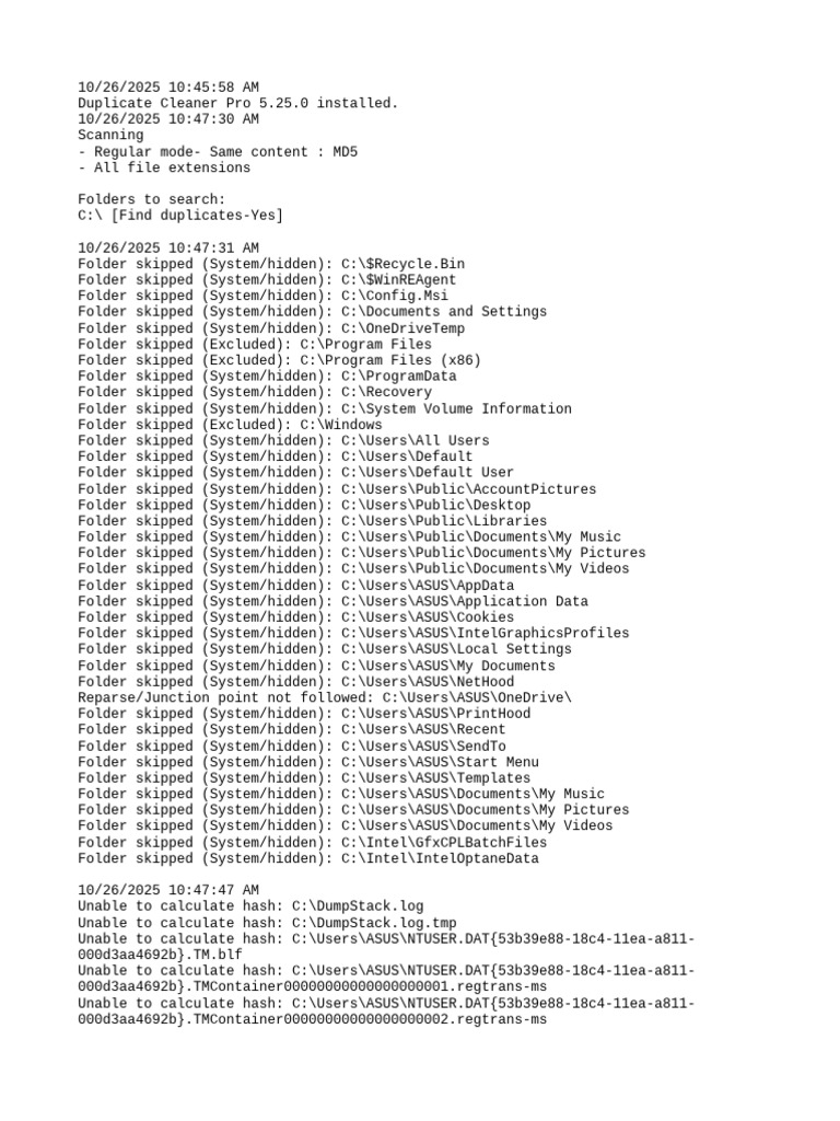 Duplicate File Scan Report Summary | PDF | Directory (Computing ...