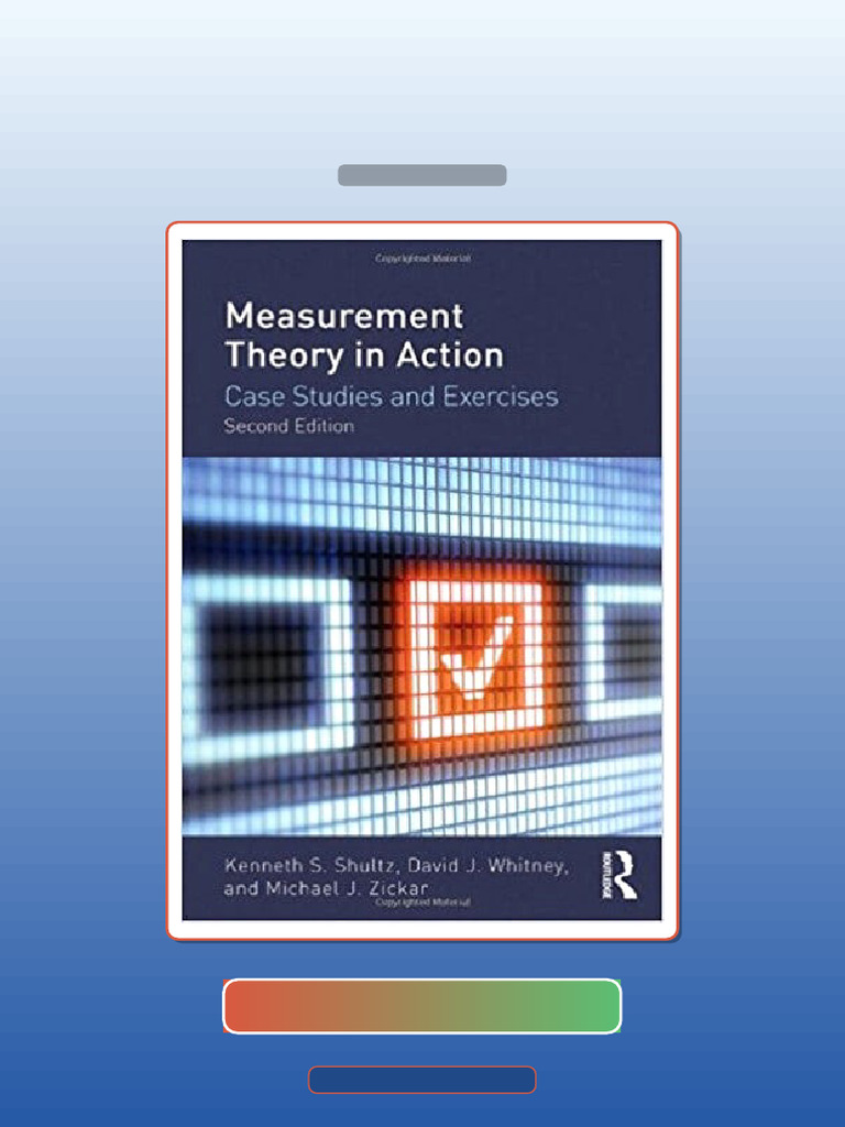 Test Bank for Measurement Theory in Action Case Studies and Exercises ...