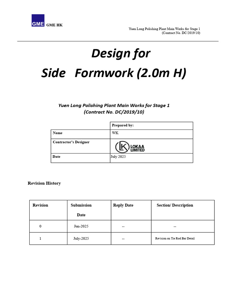 909A-20251016 - 1 - 02design For Side Formwork (2.0m H) With Tie Bolt ...